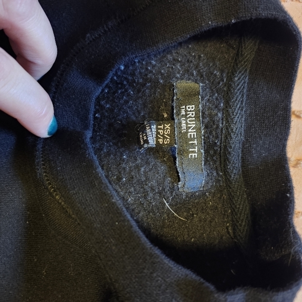 😻 3/$30 Black 'No Champagne No Gain' Sweatshirt - Picture 5 of 5